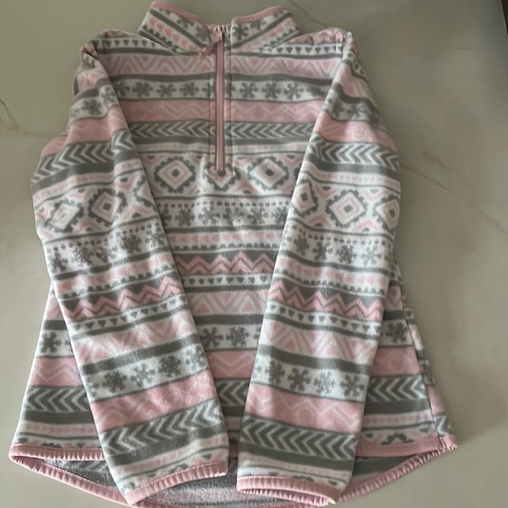 Girls 3/4 zip fleece